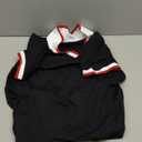 Polo Mini Dress for Women Casual V Neck Short Sleeves Tennis Dress Contrast Trim Shirt Dress with Pockets (Small, Black)