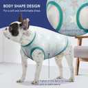 Dog Shirts Quick Dry Summer Cooling Star Printing Dogs T-Shirt,Deep Green+Light Blue L