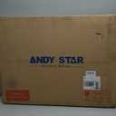 ANDY STAR Chrome Bathroom Mirror, 22x30 Inch Polished Chrome Rectangle Mirror, Scalloped Bathroom Mirror with Stainless Steel Metal Frame, Ideal for Bathroom, Living Room