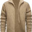 TACVASEN Men's Fleece Jackets Full Zip Lightweight Jacket Casual Soft Warm Coats with Pockets (XL)