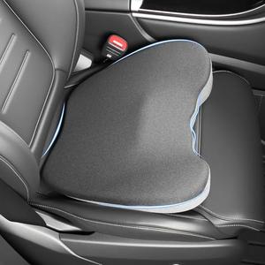 AntDiseno Car Seat Cushion, 2 in 1 Wedge Car Cushions or Lumbar Support for Driving, Extra Large Memory Foam Seat Cushion for Sciatica Pain Relief, Driver Seat Cushion for Car Truck, Black