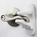 Door Lever Lock (3 Pack) Prevents Toddlers from Opening Doors. 3.25" L * 1.5" W * 4.5" H Easy One Hand Operation for Adults. Durable ABS with 3M Adhesive Backing. Simple Install, No Tools Needed.