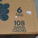 Pampers Swaddlers Diapers, Size 6 (23-44 lbs), 108 Count, Absorbent, Keeps Baby Dry and Comfortable, Skin Safe Disposable Baby Diaper 