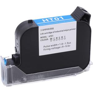 Portable Original Quick Drying 12.7Mm Ink Cartridge to Replace 42ML Handheld Inkjet Printer Cartridge Replacement Handheld Inkjet Printer Coding Gun Cartridge (Black)