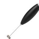 Milk Frother - Automatic Milk Frother, Handheld Milk Frother | Electric Milk Frother, Foam Maker Handheld, Home Milk Frother, Powerful Egg Whisk, Drink Mixer for Coffee Latte Matcha Hot Chocolate (Black)