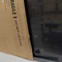 Premium Solid Wood Display Case, 22" x 28", Plexiglass Front, Linen Background, Black Finish