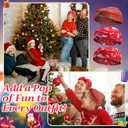 24 Pcs Christmas Party Favors Christmas Headbands Silicone Bracelets Set Xmas Headbands Rubber Bracelets for Xmas Gifts Accessories Holiday Party Supplies(Classic Style)