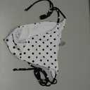 Women Sexy Brazilian Bikini Set Halter String Triangle Tie Side Cheeky Thong 1 Piece Bathing Suit Swimwear (White, L)