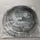 5 Pieces Christmas Metal Wreath Frame Ring Round DIY Macrame Floral Crafts Wire Wreath Form Christmas Decoration Door Craft (Deep Green, 12 Inch, 8 Inch)