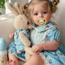 JIZHI Lifelike Reborn Baby Dolls - 18 Inch Realistic-Newborn Baby Dolls Blond Girl Handmade Real Life Toddler Dolls with Clothes for Kids Age 3+