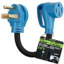Elecan NEMA 6-50P to 14-50R EV Charger Adapter Cord, 50 Amp 3 Prong Welder Outlet Male Plug to 4 Prong Female EV Converter, 125V/250V 6 AWG Heavy Duty Waterproof Level 2 Charging Tesla-ETL-Blue-1 Ft