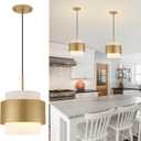 9.8" Pendant Lights Kitchen Island, Farmhouse Pendant Lighting with Milky White Glass Lampshade, Industrial Hanging Pendant Lights Fixture for Kitchen Island Dining Room Hallway