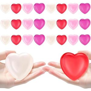 HyDren 24 Pcs Love Heart Sugar Ball Fidget Color Changing Stress Ball Squishes Slow Rise Stress Relief Toys Relaxing Sensory Fidget Toy Gift for Mother Day Friends Party Bag Fillers