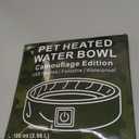 Heated Pet Bowl, Outdoor Pet Thermal Water Bowl, Dog Cat Heated Water Bowl with 69 Inch Chew Resistant Cord and Waterproof ON/Off Switch (New Camouflage)