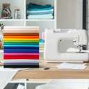 Craftido-19 Options-100% Cotton Fabric by The Yard in Solid Color 44Wide by 3yd (9 ft) -Medium Weight 5.2 oz-Soft Cotton for Quilting, Sewing, Crafts, Binding, Backing and Lining - Ivory White