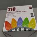 C9 Christmas Lights Outdoor, 72 FT 110 LED C9 String Lights, 8 Modes & Timer Connectable Waterproof for Christmas Tree Light Indoor Outdoor Roofline Patio Outside Garden Yard Xmas Decor, Warm White