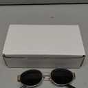 SOJOS Retro Oval Sunglasses for Women Trendy Classic Shades UV400 Protection (Gold/Grey Lens)