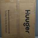 Huuger Computer Desk, 63 Inch Office Desk, Gaming Desk with Storage, Writing Desk Work Desk for Home Office, Study, Modern Simple Desk, Large Legroom, Metal Frame, Rustic Brown