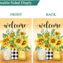 Seasonal Garden Flags Set of 12 Double Sided 12 x 18 Inch Yard Flags, Small Garden Flags for Outside, Fall Winter Halloween Christmas Outdoor Flags, Holiday Flags for All Seasons