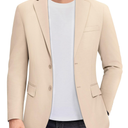 COOFANDY Men's Casual Knit Blazer Stretch Slim Fit Sport Coat Two Button Lightweight Suit Jackets, XL