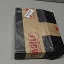 Wican Guest Towel Holder Tray for Bathroom, Oak and Iron Napkins Holder for Powder Room Dinning Table Wooden Basket for Disposable Paper Hand Towels Totally Pink (9.06 x 5.51 x 2.56 in)