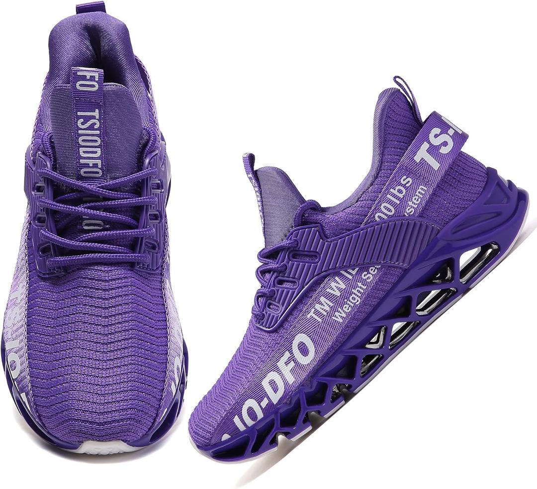 Kids Shoes Boys Grils Sport Tennis Running Athletic Walking Sneakers (6 Big Kid, B33 Purple)