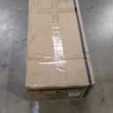 Signature Design by Ashley Gesthaven Modern Indoor Armless Dining Chair, Set of 2, Solid Wood Frame, Contoured Mango Wood Veneer Seat, Adjustable Levelers, Green & Light Brown