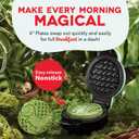 Dash MultiMaker Mini System - Compact Waffle Maker for Family Breakfasts - Removable Griddle Plates & nonstick surface - 6 Plates - Aqua