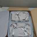 SONGMICS Laundry Basket, 44.9 Gal. Laundry Hamper, 2 Compartments, Easy Assembly, with Lid and Handles, Removable Inner Bags, 22 x 15.7 x 29.5 Inches, Dove Gray ULCB813G01