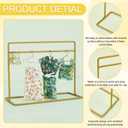 SUPERFINDINGS 1 Set Doll Garment Rack Including 1Pc 6x2.8x4.7inch Doll Clothes Storage Rack Doll Closet and 10Pcs Mini Doll Clothes Hangers Doll Wardrobe Furniture Accessories for Dollhouse Supplies