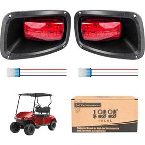 Taillights 12V for EZGO TXT 1996-2013, Golf Cart Replacement Rear Brake Lights Assembly for Gas & Electric Models