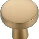 Ravinte 30 Pack Champagne Bronze Cabinet Knobs Mini Round Knobs Single Hole Solid Drawer Pulls for Dresser Drawers -1 Inch Diameter