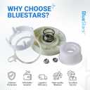 W10721967 Pulley Clutch Kit W10006384 Drive Belt W10528947 Basket Hub by BlueStars - Compatible with Whirlpool Kenmore Maytag Washers (W10721967 Splutch Cam Kit (no belt))