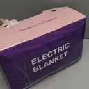 Electric Heated Blanket Twin 62" x 84" - Soft Cozy Flannel Sherpa Electric Blanket with 5 Heating Levels & 10 Hours Auto Off, Heated Lap Blanket for Office and ETL Certified (Red)