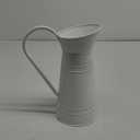 Metal Pitcher Vase, Farmhouse Rustic Watering Can Flower Jug, Vintage Shabby Chic Milk Jug Vase, 10''H