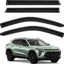 Tape-On Window Rain Guards for Chevy Trax 2024-2026, Side Window Deflectors Window Visor Rain Guards Vent Guard Shade Deflectors Compatible with Chevy Trax Accessories 2024-2026 (Smoked)