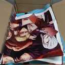 Console PS5 Cover Skin Anime Style - Red/Blue Design PS5 Skin Cover for Disc Version, PlayStation 5 Skins for Console and Controller, Easy to Install - Scratch- and Fade-Resistant PlayStation 5 Cover