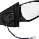 Motoforti Right Passenger Side Door Mirror Replacement Side View Mirror Assembly for NISSAN SENTRA 2013-2015 No.963013SG0D Black Power Mirror Adjustment