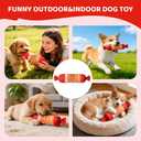 Pool Dog Toys Floating Outdoor Water Toys for Dogs with Electric Ball Rechargeable Vibration Teeth Cleaning Interactive Toy for Small Medium Dogs Cats Puppy Kitten Red Orange