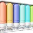 Quatish Travel Bottles for Toiletries 6 Pack, Original Patented Leakproof 3 oz Tsa Approved Travel Size Containers, BPA Free Silicone Shampoo and Conditioner Bottles, Camping Essentials