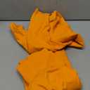 SUUKSESS Women 2 Piece Workout Sets Hidden Scrunch Hip Lifting Seamless Leggings Long Sleeve Yoga Crop Tops (Medium, Orange)