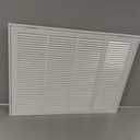 Fancat Return Air Filter Grille for 24x18 Ducts, Steel Vent Cover Grille with Removable Door for 1 Filters | Suitable for Sidewall & Ceiling | White Coating | Outer Dimensions: 26 5/8 W x 20 5/8" H