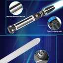 ANASABER Dueling Light Saber, Motion Control Light Sabers for Adults, Smooth Swing Light Saber with 16 Sound Fonts,RGB 12 Colors Changeable, Metal Hilt for Halloween Cosplay, Xmas Gift, Black,S9, Standard
