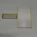 EHWINE 8 Pack 46 Clear Acrylic Sign Holder with Gold Borders and Vertical Stand, Double Sided Table Menu Holders Picture Frames for Wedding Table Numbers, Restaurant Signs, Photos and Art Display