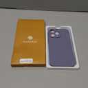 Miracase Designed for iPhone 14 Pro Max Phone Case with Screen Protector,[Upgraded Enhanced Camera Protection],Shockproof Liquid Silicone Case with Microfiber Lining,6.7 inch, Dark Purple