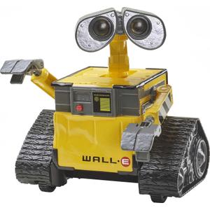 Mattel Disney and Pixar WALL-E RC Robot Toy with 20+ Lights & Sounds, Hello WALL-E Action Figure & Remote Control