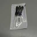 3-Pack Button Hook Assist Device with Easy-Grip Handle for Shirts, Coats, Dresses - Ideal Button Aids for Arthritis & Limited Dexterity Black