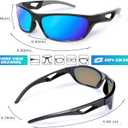 RIVBOS Polarized Sports Sunglasses Driving Sun Glasses Shades for Men Women Tr90 Frame for Cycling Fishing Running RB831