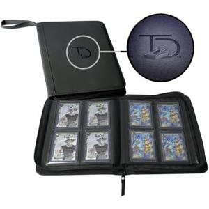 TopDeck Mini TopLoader Binder | Holds 96 Cards | 4 Pocket Trading Cards Album | Long Term Storage Binder | Side Load Sleeves | Pokemon/MTG/Yugioh/TCG Folder | Trading