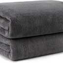Orighty Bath Towels Pack of 2(27'' x 54'') - Soft Feel, Highly Absorbent, Quick Drying Microfiber for Body, Sport, Yoga, SPA, Fitness - Grey